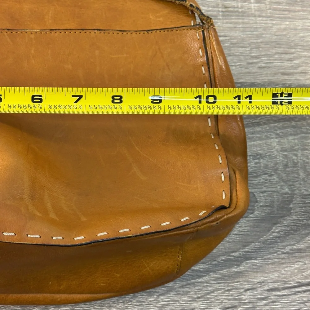 ADRIENNE VITTADINI Brown  Leather Saddle Shoulder Bag‎ Vintage